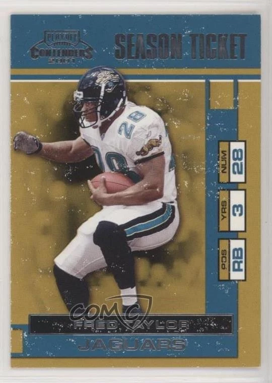 2001 Playoff Contenders Season Ticket Sample Fred Taylor #39 - Image 1 of 2