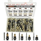 Rivet Nut Tool Rivnut Kit Threaded Rivet Nut Kit Riveting Tool Heads Manual Use