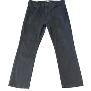 Paige Federal Jeans Mens Size 32x28 Black Shadow Straight Preppy Stretch Classic - Picture 1 of 15