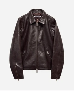 No Maintenance Brown Lambskin Mechanic  V3 Jacket -  Size Medium - Zippers - Picture 1 of 11