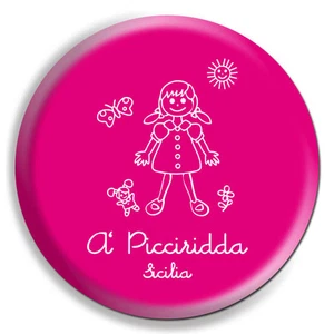 MAGNETE CALAMITA SPILLA PORTACHIAVI COLLANA CLIP SICILIA BAMBINA PICCIRIDDA - Imagen 1 de 1