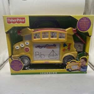 Fisher Price Learning MagnaDoodle Electronic School Bus Drawing Kids Toy NIB