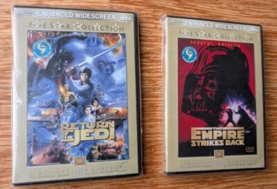 Запечатанный DVD-диск Star Wars Return of the Jedi & Empire Strikes Back коллекция 5 звезд - Изображение 1 из 4