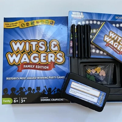 Wits & Wagers Family Edition Award Winning Party Game 2013 Complete - Image 1 of 4