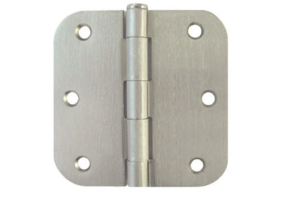 15 bisagras de puerta redondas de níquel satinado de 3,5" X3,5" con radio de 5/8" cepilladas envío gratuito Foto 1 de 3