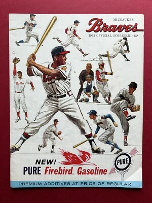 1962 San Francisco Giant vs Milwaukee Braves (EX) Official Souvenir Program. - Image 1 of 4
