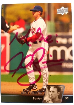 Jed Lowrie Boston Red Sox 2010 Upper Deck #97 Autographed Baseball Card - Image 1 of 2