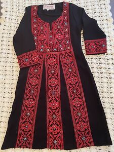 Abaya Thobe kaftan Embroidered NEW Palestinian Jo Traditional Arabic Dress Kids