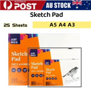 25 Sheet A3 A4 A5 Sketch Pad Book Artist Painting Drawing Sketching Drawing Pad - Picture 1 of 1