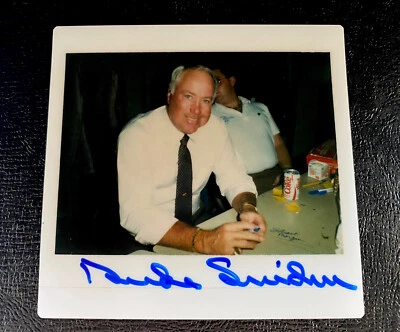 Duke Snider Signed Kodak Instant Polaroid Photo Photograph JSA Autograph 1980s - Image 1 of 2