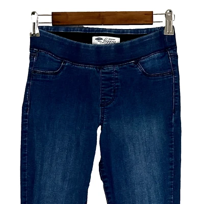 Old Navy Mujer Super Delgado Elástico Cintura Legging Jeans Talla 2 Elástico Pull On Foto 1 de 4