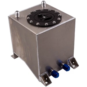 Universal Polished Lightweight Aluminum 10L / 2.5 Gallon Fuel Cell Tank - Picture 1 of 12