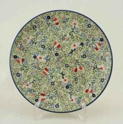 Bunzlauer Keramik Teller, Kuchenteller, Frühstück, ø 22cm, UNIKAT (T134-EO36 - Bild 1 von 4