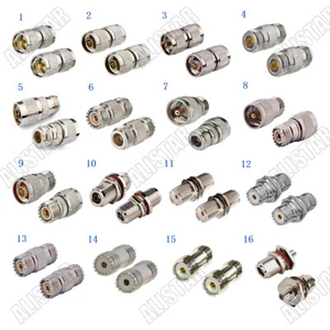 1x UHF N Stecker Buchse auf N SMA UHF PL-259 SO-239 Stecker Buchse Adapter RF Stecker - Bild 1 von 17
