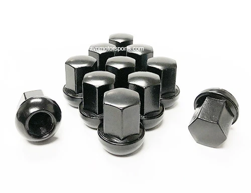 20x Black Porsche OEM Lug Nuts 14x1.5 Radius Seat Fits 911 928 924 944 964 993 - Image 1 of 2