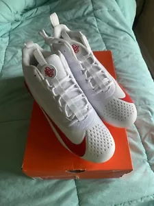 Nike Alpha Huarache 6 Pro LAX Lacrosse ๐ฅ Men's Size 12.5 White NEWโ๏ธ With Tags - Picture 1 of 7