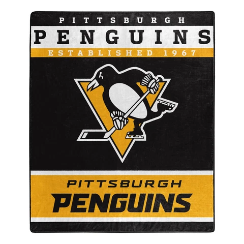 Northwest NHL Pittsburgh Penguins Raschel Throw Blanket Cover
