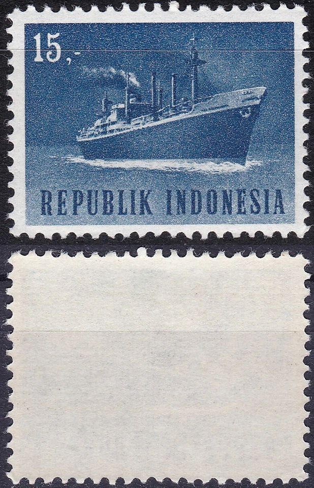 Indonésia 1964 15 Rp. Sam Ratulangi navio Sc-635 MNH - Vendedor dos EUA - Imagem 1 de 1