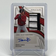 2023 Panini Immaculate Druw Jones Jumbo Socks Signatures /25