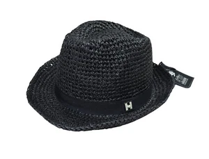Peter Grimm Mappen Woven Lightweight Men's Fedora Hat OSFM NWT Black - Picture 1 of 4