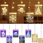 Christmas Window 3D LED Curtain Hanging String Lights USB Plug LED Fairy Lights