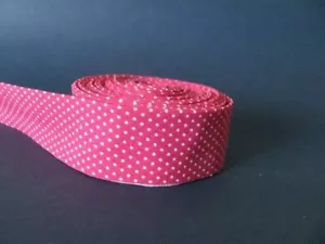 Quilt Binding 5 yards Pin Dot Rose Die Cut Handmade Quilting cotton #736-1023 - Picture 1 of 1