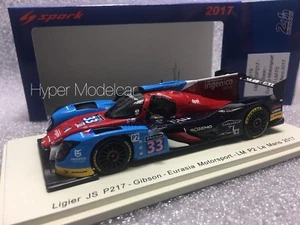 Spark 1/43 Ligier Js P217 Gibson Equipo Eurasia #33 24h Le Mans 2017 Arte S5819 - Imagen 1 de 2