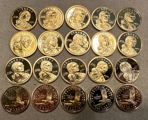 2006 S Proof Sacagawea Native American Dollar 20pc Roll Cover