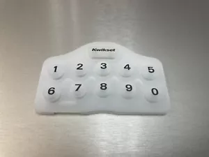 Teclado Goma Silicona Blanco Translúcido, para Kwikset Serie 264/ 92640-001, Nuevo - Imagen 1 de 3