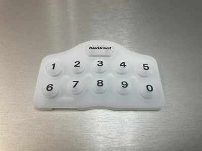 Teclado Goma Silicona Blanco Translúcido, para Kwikset Serie 264/ 92640-001, Nuevo Foto 1 de 3