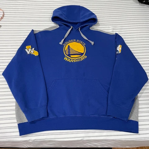 NBA Exclusive Collection Golden State Warriors Hoodie Sweatshirt Patches Mens 2X Cover