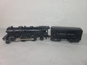 Lionel 1110 Scout Steam Locomotive W/ Tender Post War Black 2-4-2 Runs Read Desc - Picture 1 of 16