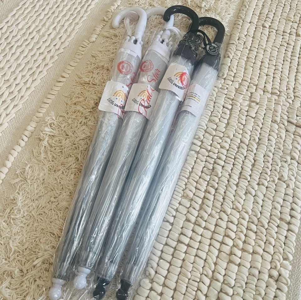 Подарок на день рождения детский прозрачный зонт купольный пузырьковый зонт упаковка 4 шт.  - Изображение 1 из 4