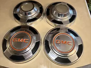 1973-1987 GMC Truck Jimmy Or Suburban 1/2 Ton 4-Wheel Drive Dog Dish Hubcaps - Picture 1 of 12
