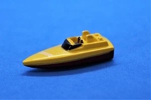 Vintage Micro Machines Speed Boat Type 2 DERBY Yellow 1986 Galoob - Picture 1 of 5
