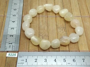 Bracelet ONYX JAUNE en pierres roulées naturelles - mineraux lithotherapie reiki - Picture 1 of 2