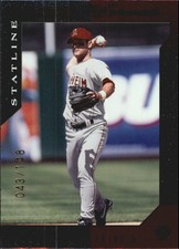 2003 Donruss Team Heroes Stat Line Anaheim Angels Baseball Card #1 Adam Kennedy