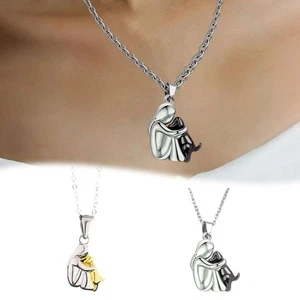 Hug Necklace For Women And Men Hugged Dog Necklace Hug Angel Wings Pendant - Picture 1 of 9