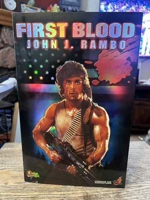 Figura de acción Hot Toys First Blood John J. Rambo escala 1:6 en caja 12" MMS21 Foto 1 de 4