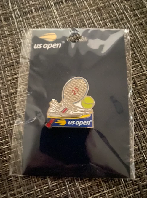 2025 US OPEN TENNIS SHOE RACQUET BALL PIN - NEW YORK CITY - ALCARAZ - SABALENKA - Image 1 of 1