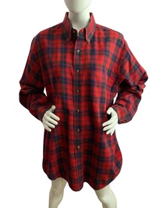 VTG Viyella Shirt Men XL Plaid Flannel Button Down Tartan Wool Cotton Long Sleev - Picture 1 of 9