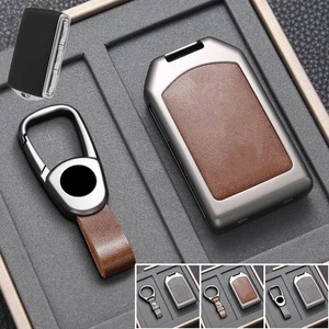 Funda protectora de cuero para llave de coche de aleación de zinc para Volvo T5 T6 XC60 S60 S80 S90 V90 XC90 - Imagen 1 de 10