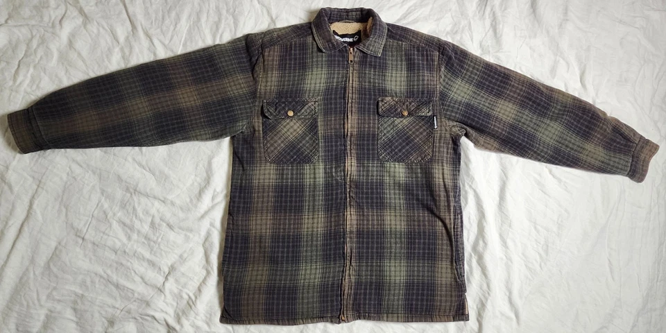 Wolverine Hombre Hastings Sherpa Forrado Cremallera Camisa Chaqueta Mediana Foto 1 de 4