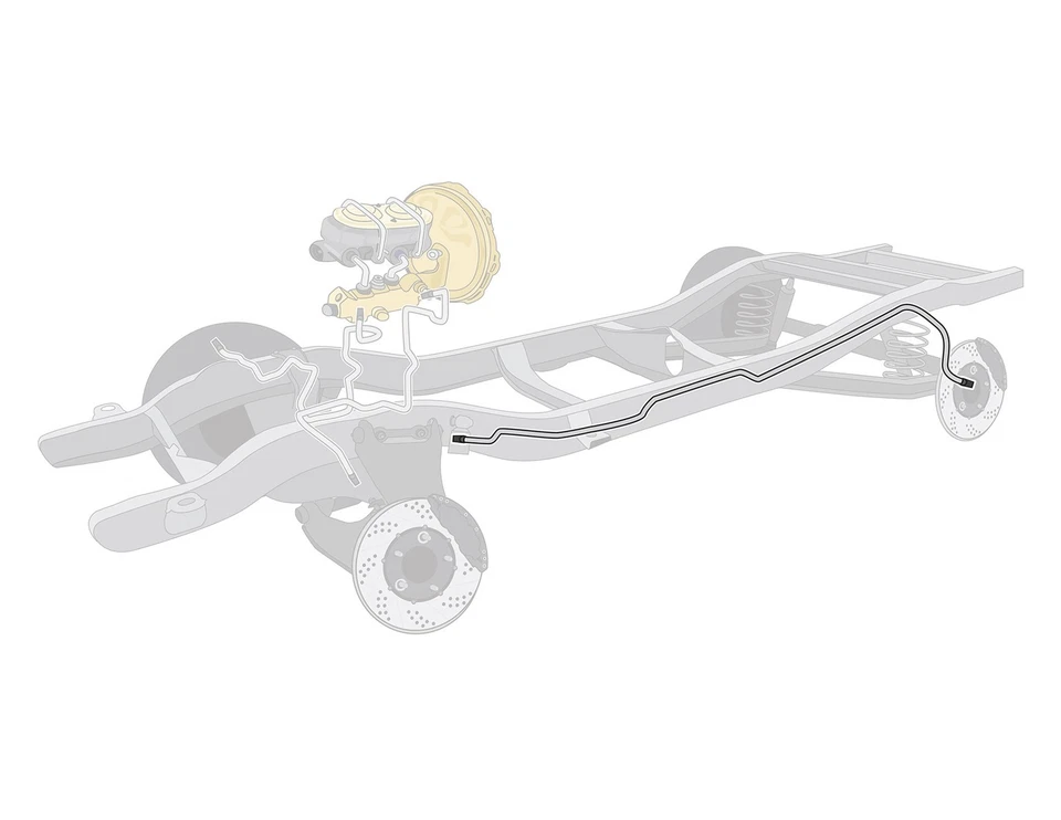 Línea hidráulica de freno Chevrolet Vega 1971 CVI7101 detalles de cosas correctas Foto 1 de 1