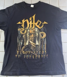 Nile Black Seeds Of Vengeance T-Shirt Men’s XL Official Death Metal Worn Once - Picture 1 of 7