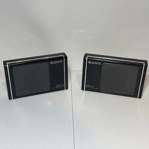 SONY SRS-11 Set Of 2 Stereo Active Speaker System Walkman CLEAN 30 DAY WARRANTY - Picture 1 of 17
