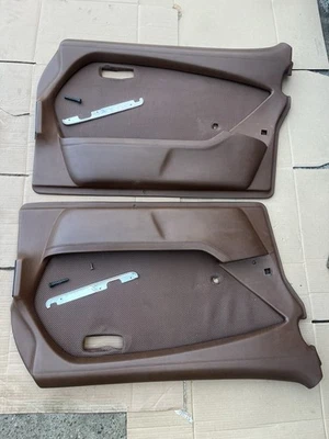 Mercedes W116 300SD Front Door Panels Brown Pair OEM 1977–1980 Classic Sedan - Image 1 of 4
