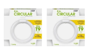Feit Electric FC8T9/WW Fluorescent Bulb Circular 22W 4-Pin T9 G10 (2-Pack) - Picture 1 of 3