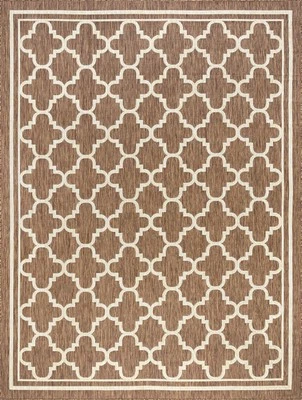 3x5 Gold Repeat Loops Angled Rings Geometric ECO1303 - Aprx 3' 11'' x 5'3'' - Image 1 of 2