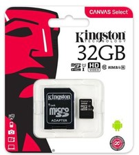 Class 10 Kingston 32gb Micro SD SDHC Memory Card With Adapter 100 Genuine